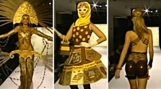 K NAKOUSNUTÍ! Modelky předvedly šaty z čokolády!