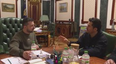 Ukrajinu navštívil známý herec. Se Zelenským probíral pomoc dětem