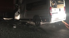 Dodávka na D1 narazila do kamionu, řidič zemřel na místě
