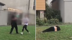 Brutální bitka školáků v Kolíně, napadený křičel bolestí! VIDEO