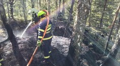 V Českém Švýcarsku hořel les. Plameny se podařilo zastavit, zasahoval i vrtulník