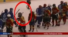 Video: Velká bitka hokejových žáků!