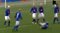 VIDEO: Islandští fotbalisté svými oslavami gólů útočí na Oscara