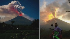 Spáč se probudil! Sopka Agung na Bali opět chrlí prach a popel