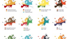 VTIPNÁ MAPA PŘEDSUDKŮ: 20 možností, jak rozkrájet Evropu