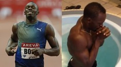 VIDEO: Sprinter Bolt v mučírně! Proč leze do LEDOVÉ vody?