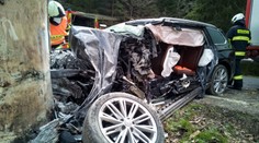 U Dolního Dvořiště narazilo auto do stromu. Mladý řidič nehodu nepřežil