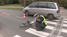 Chlapec na kole nezvládl brždění, v bezvědomí jej odváželi záchranáři