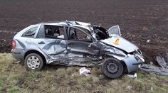 Vážná nehoda na Prostějovsku, při tvrdém nárazu se zranili čtyři lidé