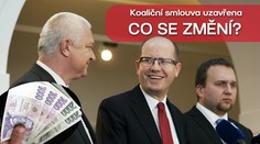PŘEHLED: Co nám přinese nová koalice? Co nám ZLEVNÍ a kdo zaplatí víc?