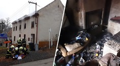 Zásah hasičů na Prostějovsku: Do domu se museli vlámat, vevnitř byl mrtvý muž