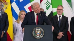 Trump v Egyptě podepsal příměří v Gaze. Převzal i státní vyznamenání