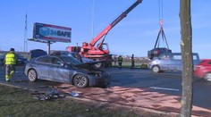 Chtěl do protisměru, překvapilo ho Audi! Muž skončil v nemocnici