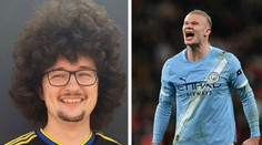 Manchester City si utahuje z vlasatého fanouška United. Využil Haalanda