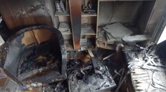 Klasický "adventní" požár vyhnal majitelku s dítětem z bytu