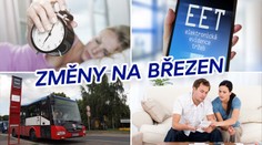 ZMĚNY V BŘEZNU: Nižší kauce na byt, víc peněz pro děti a nový čas