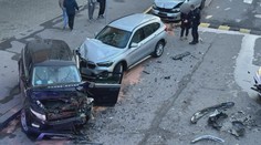 Hromadná nehoda v Praze: Jeden z řidičů chtěl utéct, nadýchal téměř dvě promile