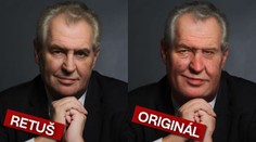 Takhle by vypadal Zeman před retuší, tvrdí fotografka