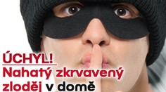 ÚCHYL! Nahatý zkrvavený zloděj v domě pojídal syrové kuře