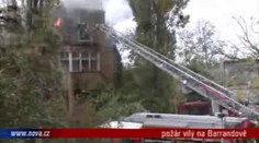 VIDEO: Hořela vila na Barrandově
