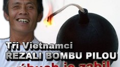 Tři Vietnamci řezali bombu pilou, výbuch je zabil