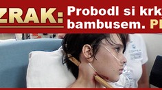 ZÁZRAK: Probodl si krk bambusem a PŘEŽIL!