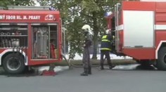 V pražské waltrovce hořela střecha opuštěné haly