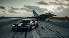 Fascinující závod. Hypersport vyzval vojenskou stíhačku, kdo byl rychlejší?