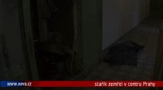EXKLUZIVNÍ VIDEO: Stařík po mrtvici shodil lampu, ta začala hořet
