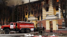 Velký požár v ruském výzkumném centru. Vyvíjely se tam i rakety pro invazi