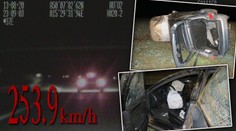 VIDEO: Šílenec se hnal po hradecké dálnici rychlostí 253 km/h! Policie mu byla v patách