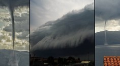 Nejprve se zatáhla obloha, pak Chorvatsko zasáhla vodní smršť!
