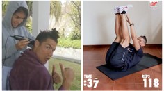 Ronaldo šel do výzvy, to překonáte! A kdo se mu teď stará o vlasy?