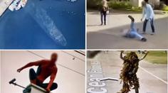 Šílené pády, dítě v koši, Spiderman! Tohle nafotil Google na "Street View"