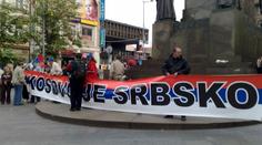 Kosovo je Srbsko, křičeli demonstranti