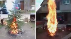 VIDEO: Pozor na nevhodné zacházení s vánočním stromkem, varují hasiči