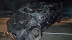 Auto se na Vysočině srazilo s dodávkou. Jeden mrtvý, tři zranění