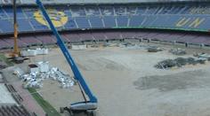 Přestavba Camp Nou je v plném proudu. Takhle teď vypadá stadion Barcelony