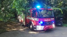 Znečištěný rybník v Praze: Ve vodě byly mrtvé ryby, na místo vyjeli hasiči