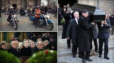 OBRAZEM: S Hapkou se loučili lidé na promrzlém Vyšehradě