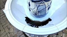 Dítě v Teplicích odpálilo porcelánovou kašnu, šlo přitom o unikát