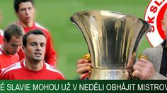 Fotbalisté Slavie mohou už v neděli obhájit mistrovský titul