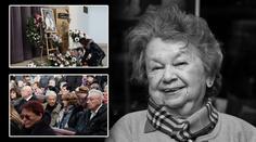 Lidé se loučili s Aťkou. Přišel Zíma i Zawadská, Gott poslal věnec