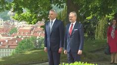 Rakouský kancléř navštívil Česko. O energetice jednal s Fialou i s Jurečkou