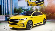 Škoda v Ženevě představila Kamiq i žlutého žraloka "na baterky"