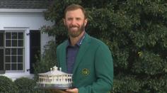 Golfista Johnson vyhrál po skvělém výkonu Masters, Woods topil míče