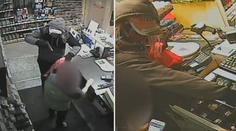 Lupič ňouma na útěku z benzínky zakopl a vytrousil část kořisti!