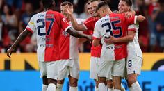 Slavia nasázela Pardubicím sedm branek. Tecl se vyznamenal hattrickem