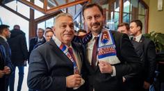 Orbán provokoval Slovensko čachry s územím, Heger ho utnul vtipným dárkem