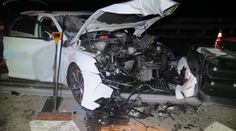 Policie ukázala, jak vypadá nehoda bez připoutání. Muž proletěl čelním sklem